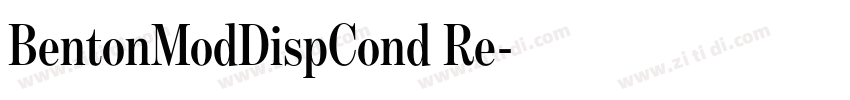 BentonModDispCond Re字体转换